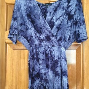 One Clothing blue tie dye romper